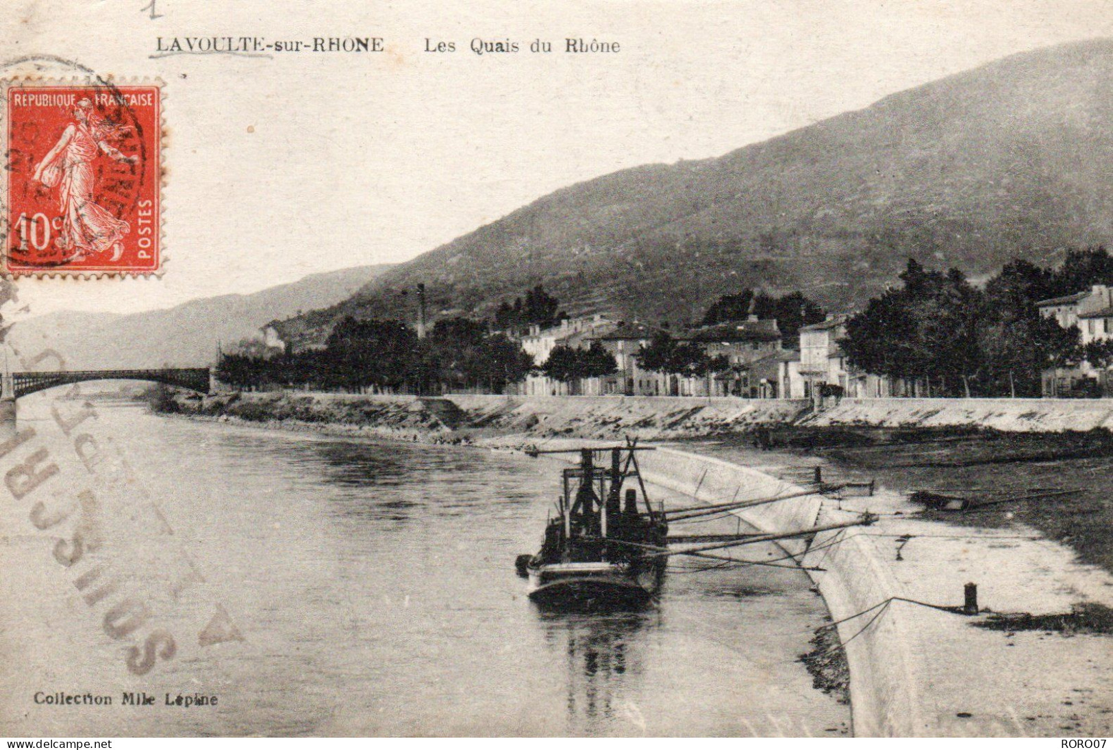 07 Ardèche Très Beau Plan La VOULTE SUR RHONE Quai Du Rhone - La Voulte-sur-Rhône