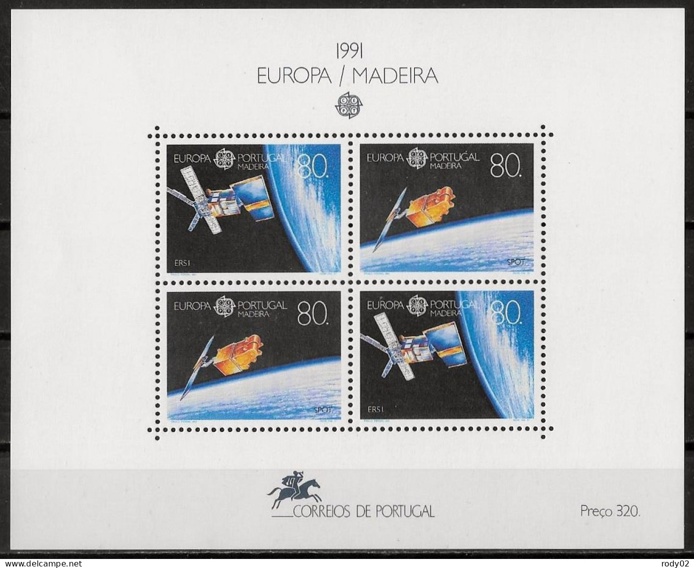 MADERE - ESPACE - EUROPA CEPT - BF 12 - NEUF** MNH - 1991