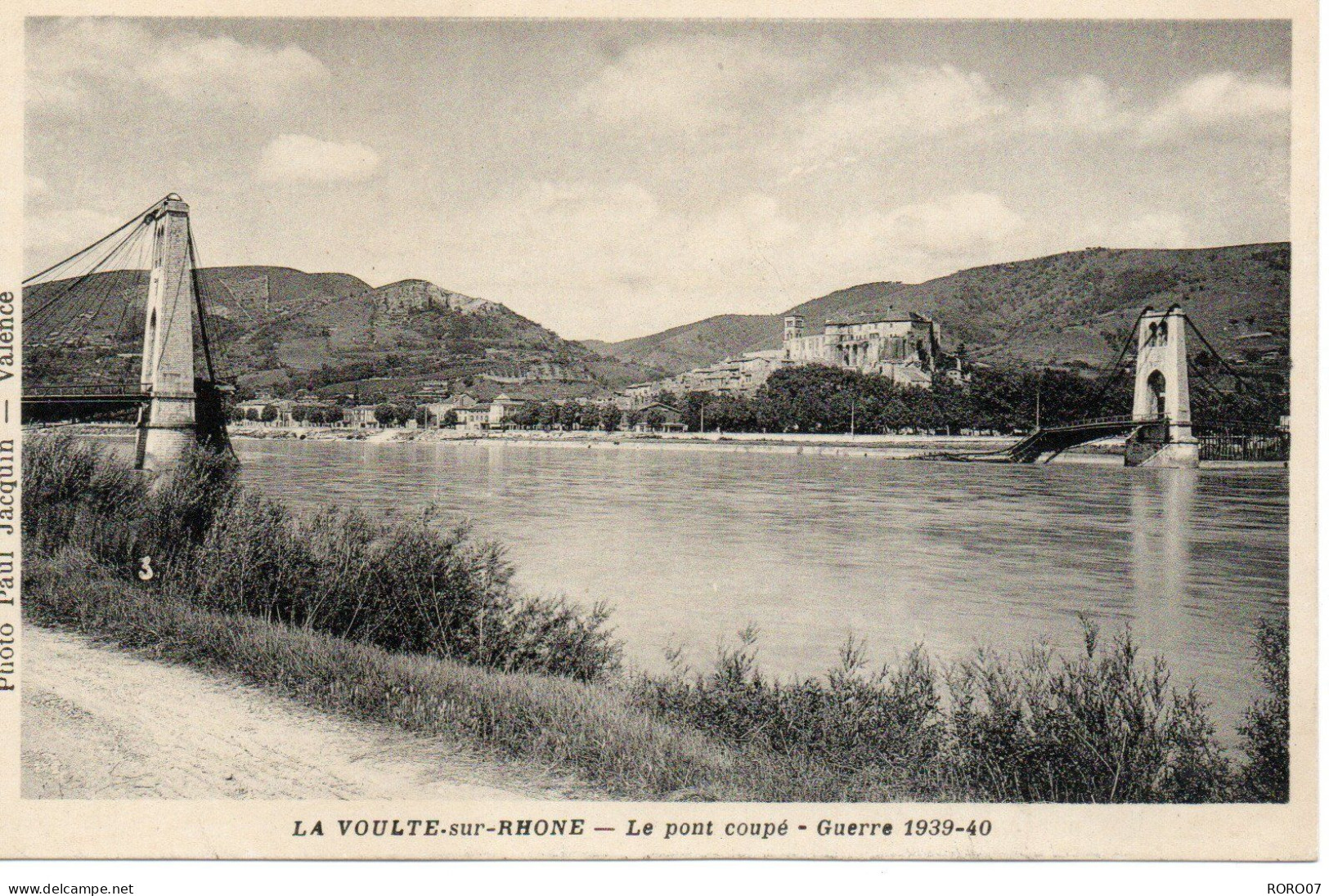 07 Ardèche Très Beau Plan La VOULTE SUR RHONE Le Pont Coupé - La Voulte-sur-Rhône