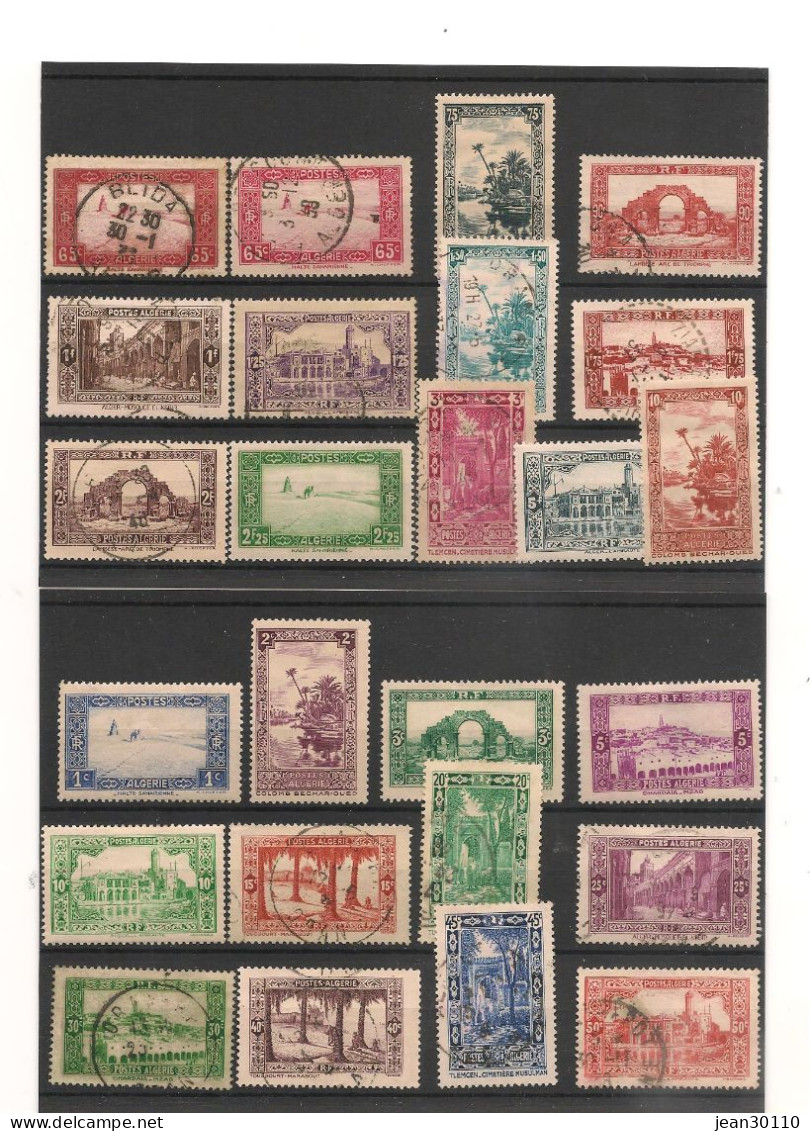 ALGÉRIE 1936/37 N°Y/T : 101/125* Et  Oblitérés  Cote :29,00 €+ - Oblitérés