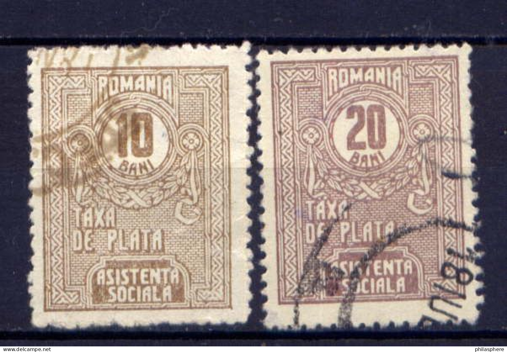 Rumänien Zz Nr.13/4          O  Used        (1152) - Steuermarken
