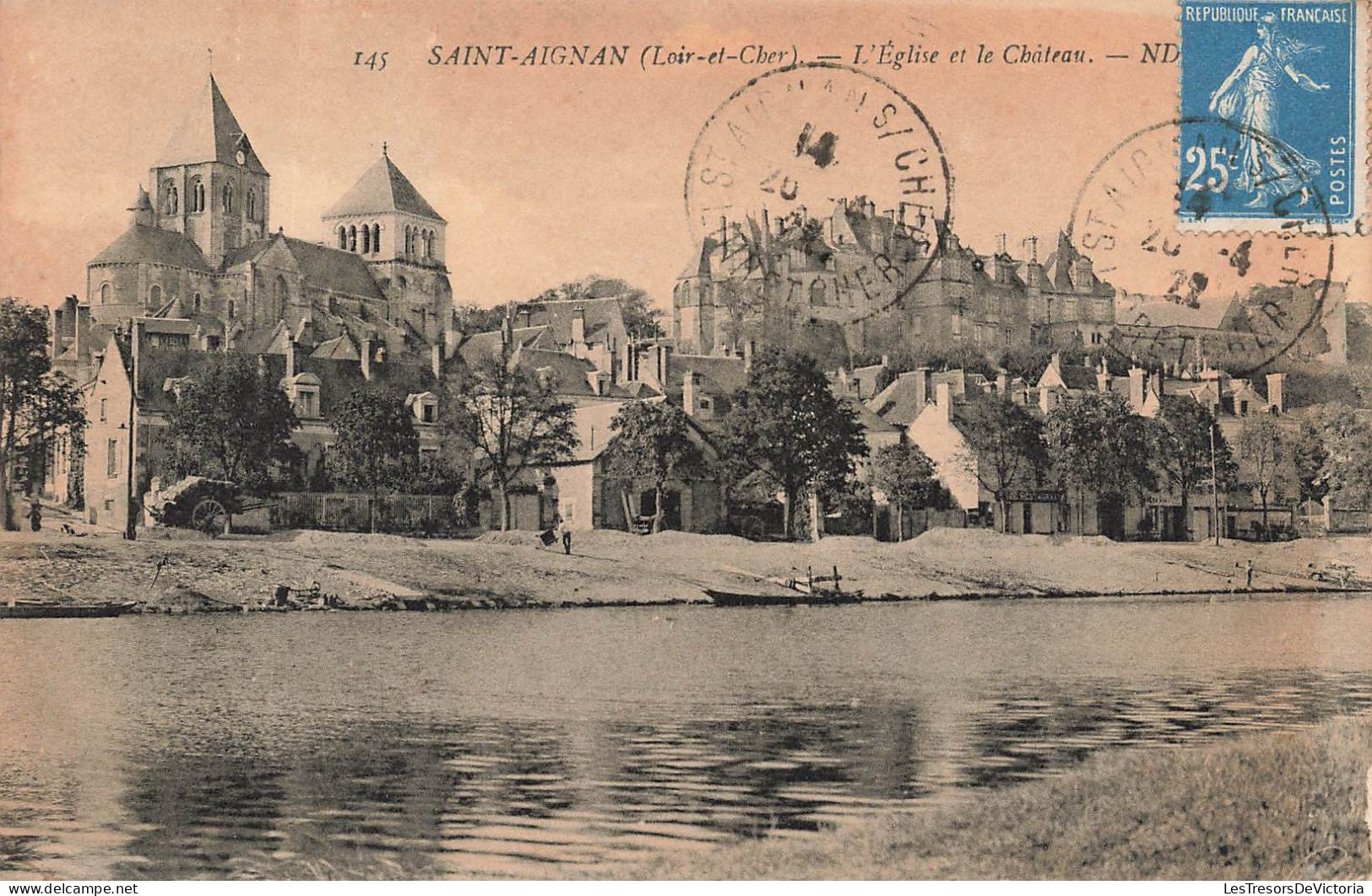 FRANCE - Saint Aignan - L'église Et Le Château - Carte Postale Ancienne - Saint Aignan