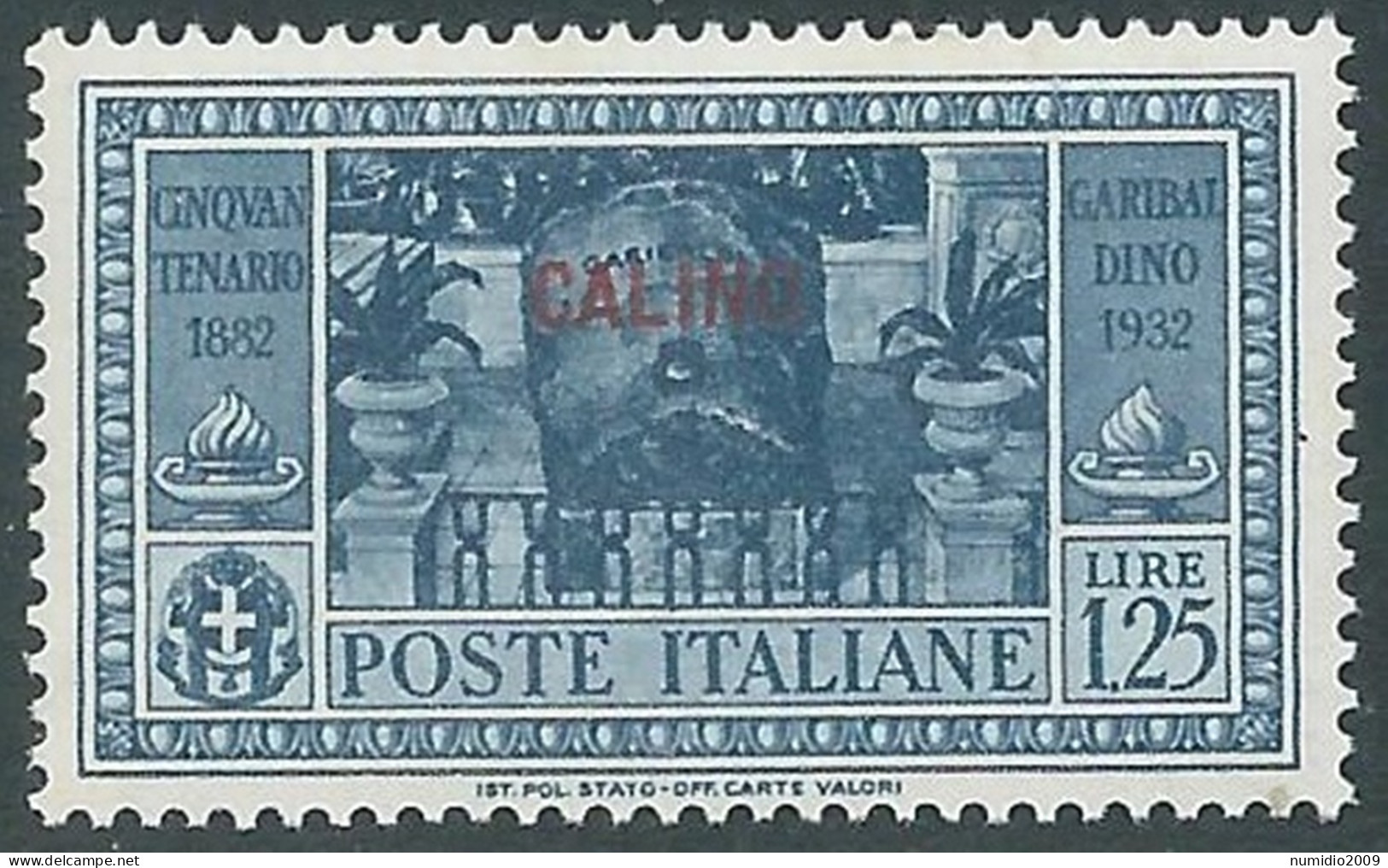 1932 EGEO CALINO GARIBALDI 1,25 LIRE MNH ** - I45-7 - Aegean (Calino)