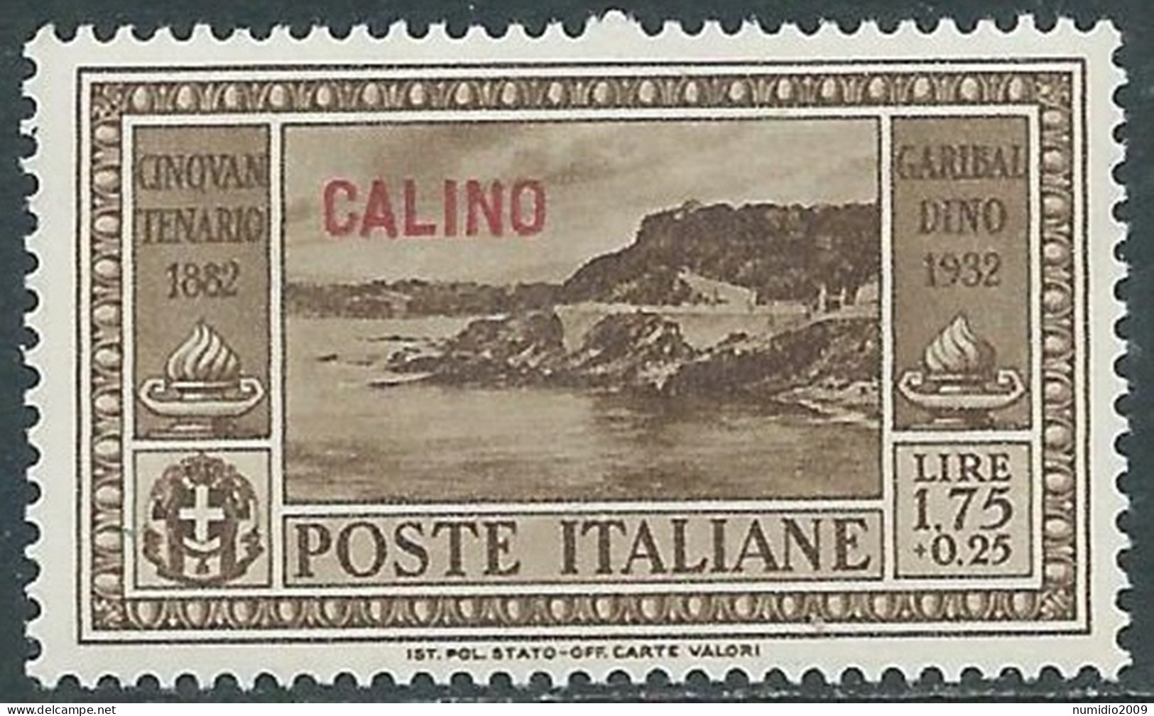 1932 EGEO CALINO GARIBALDI 1,75 LIRE MNH ** - I45-7 - Ägäis (Calino)