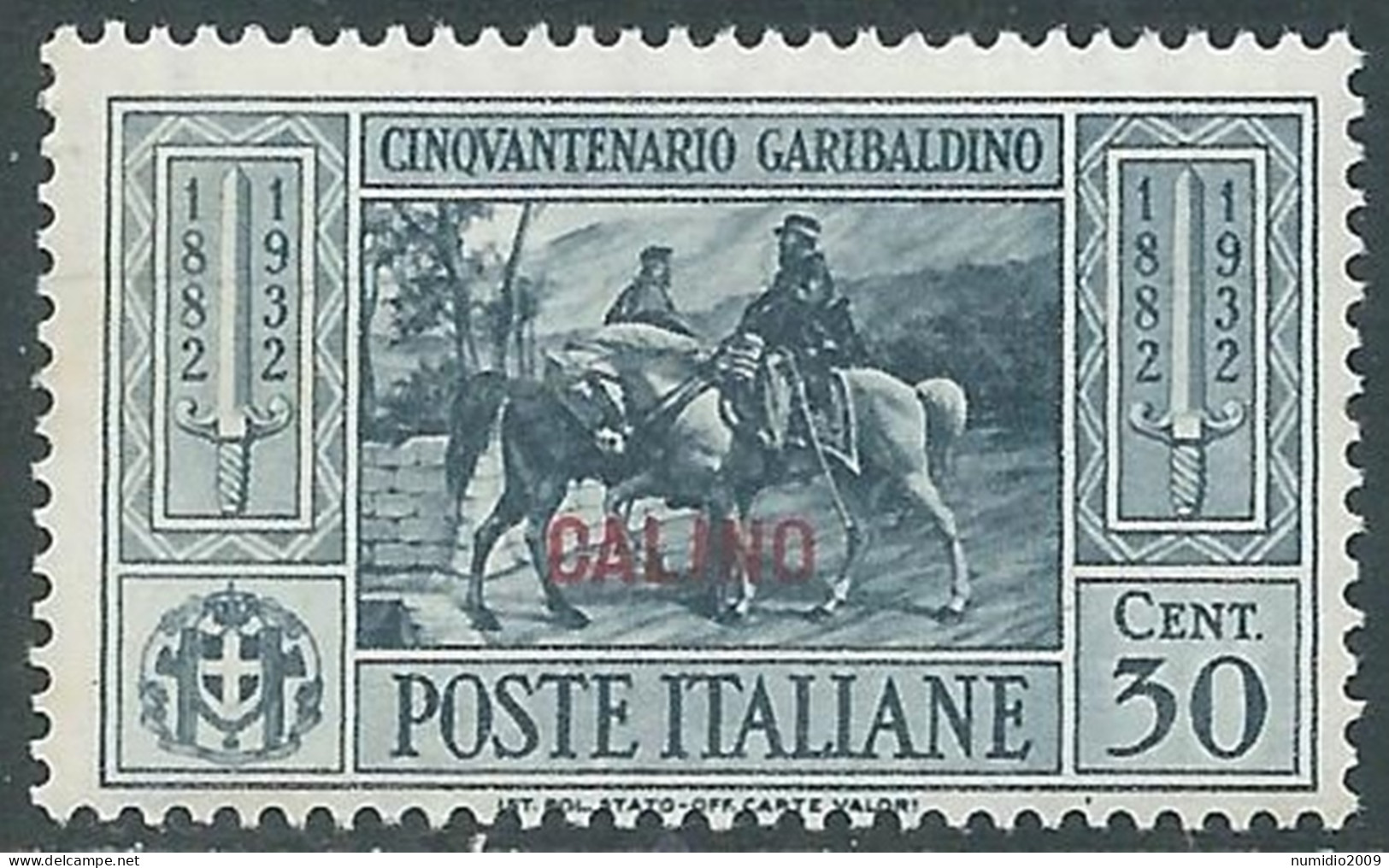 1932 EGEO CALINO GARIBALDI 30 CENT MNH ** - I45-7 - Aegean (Calino)