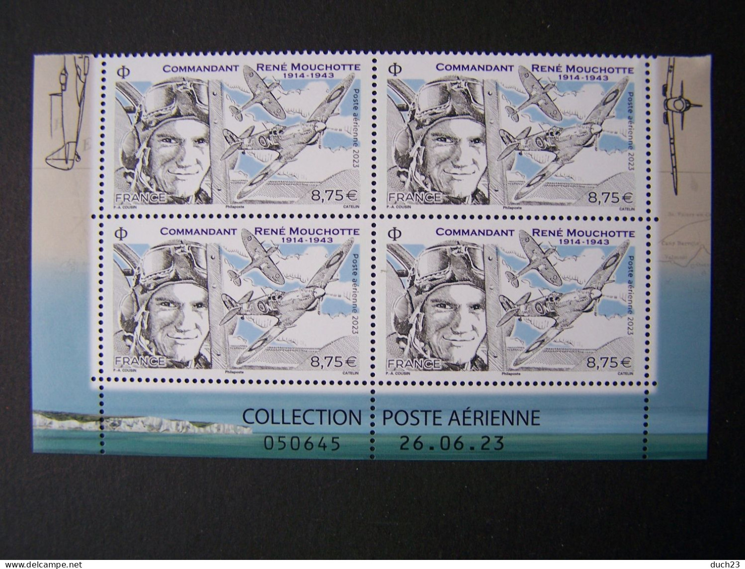 FRANCE 2023 NEUF** N° 93a COMMANDANT RENE MOUCHOTTE ISSU DU MINI FEUILLET COIN DATE 26.06.23 - Airmail