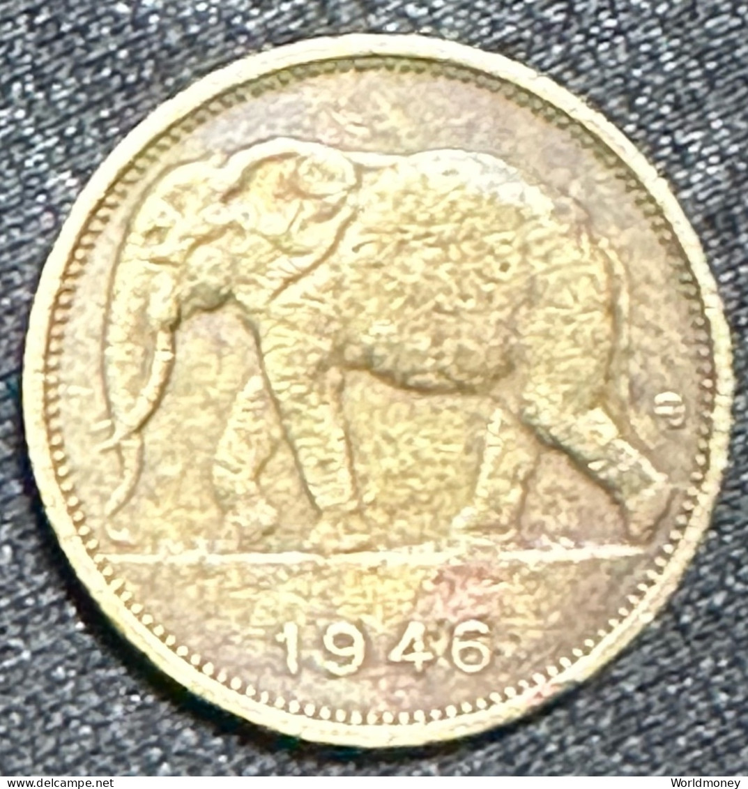 Belgian Congo 1 Franc 1946 - 1945-1951: Régence