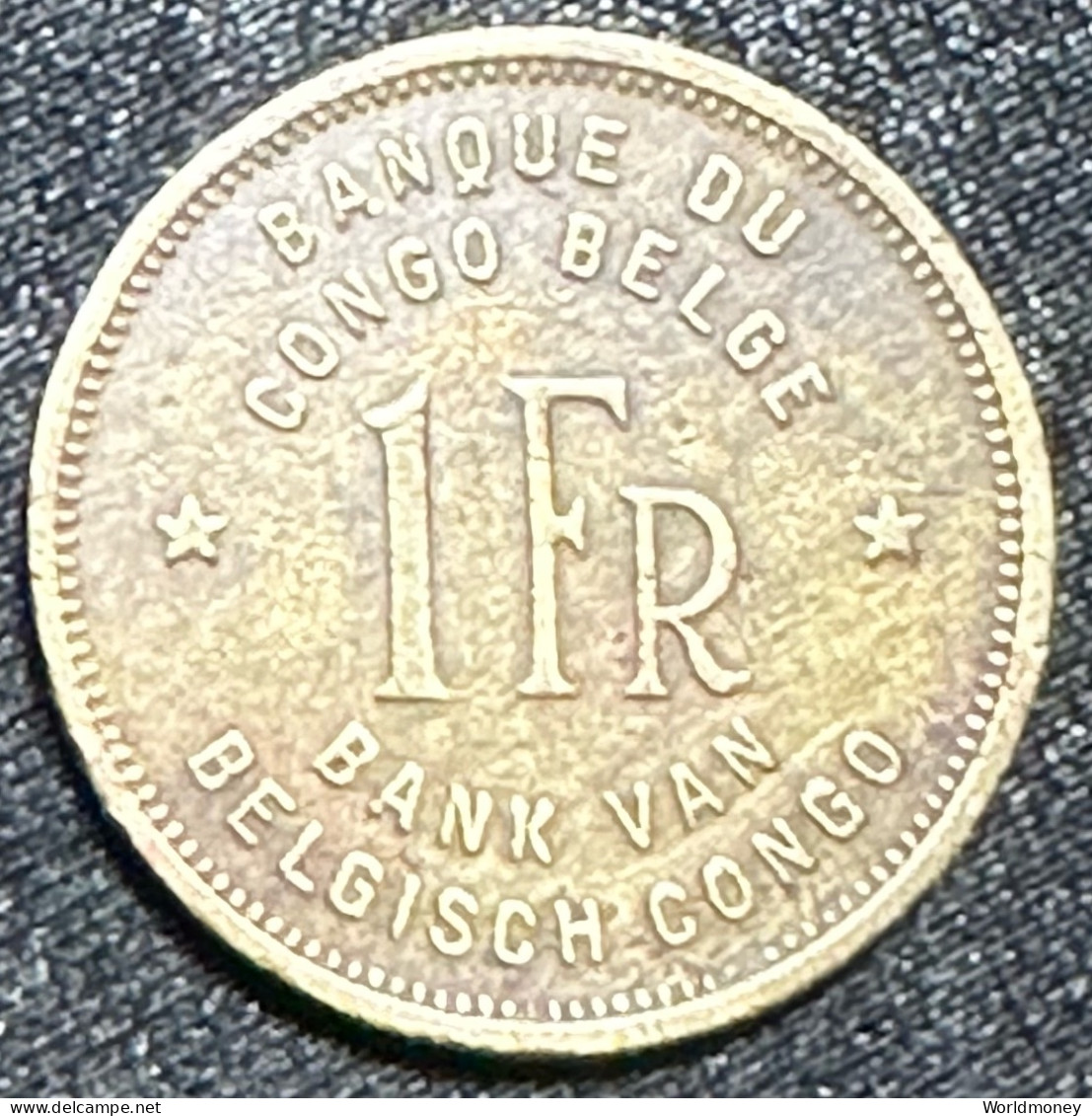 Belgian Congo 1 Franc 1946 - 1945-1951: Regencia