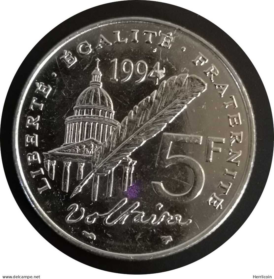 Monnaie France - 1994 - 5 Francs Voltaire - Commémoratives