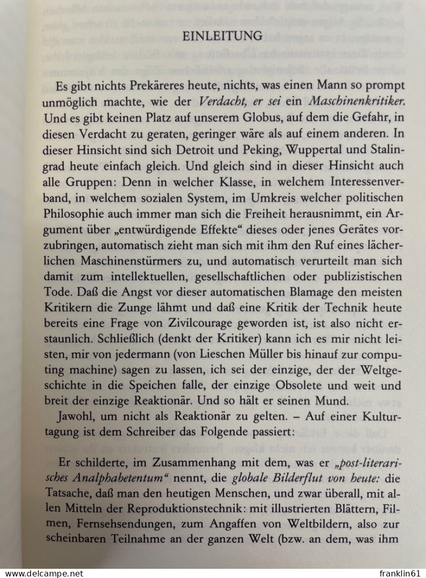 Die Welt Als Phantom Und Matrize : Philosophische Betrachtungen über Rundfunk Und Fernsehen. - Filosofie