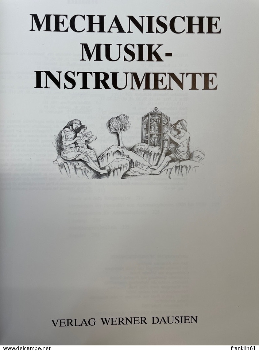 Mechanische Musikinstrumente. - Musique