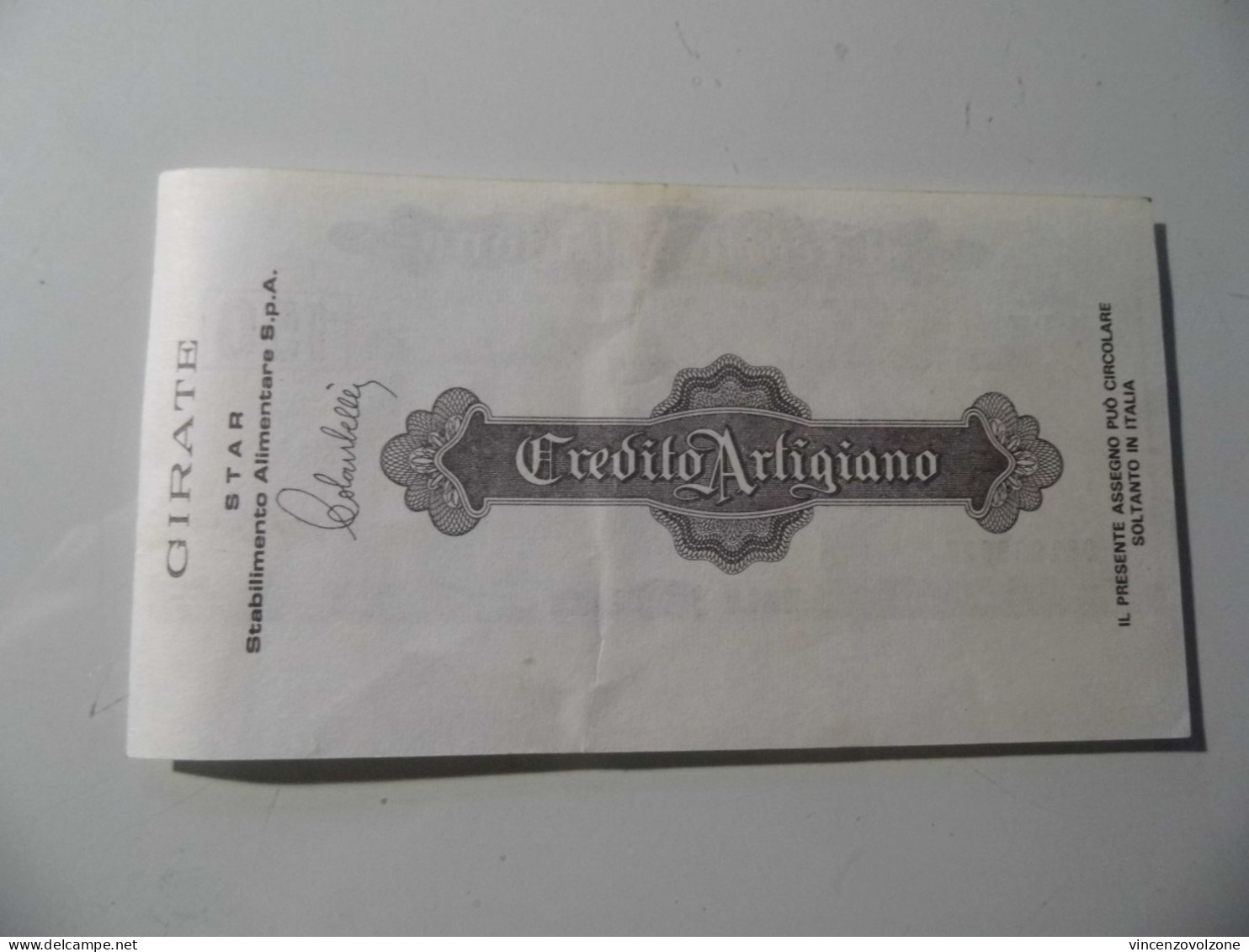 Miniassegno "CREDITO ARTIGIANO LIT. 150" - [10] Assegni E Miniassegni