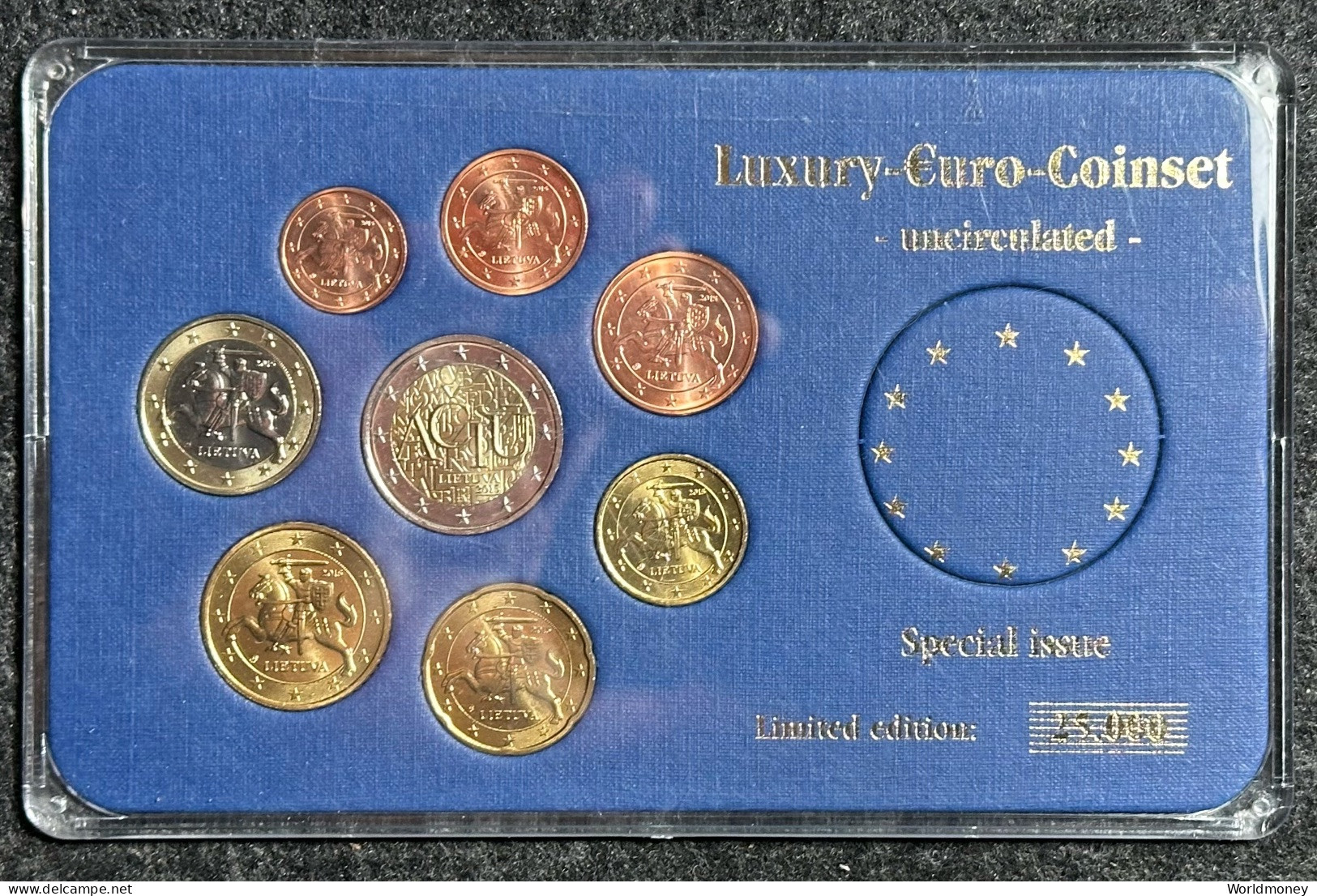 Lithuania Set 2015 "Luxury-Euro-Coinset" - Lithuania