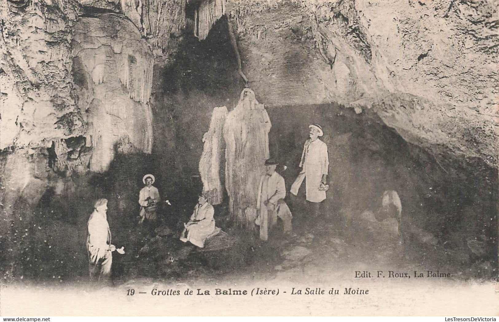 FRANCE - Grottes De La Balme - La Salle Du Moine - Carte Postale Ancienne - La Balme-les-Grottes
