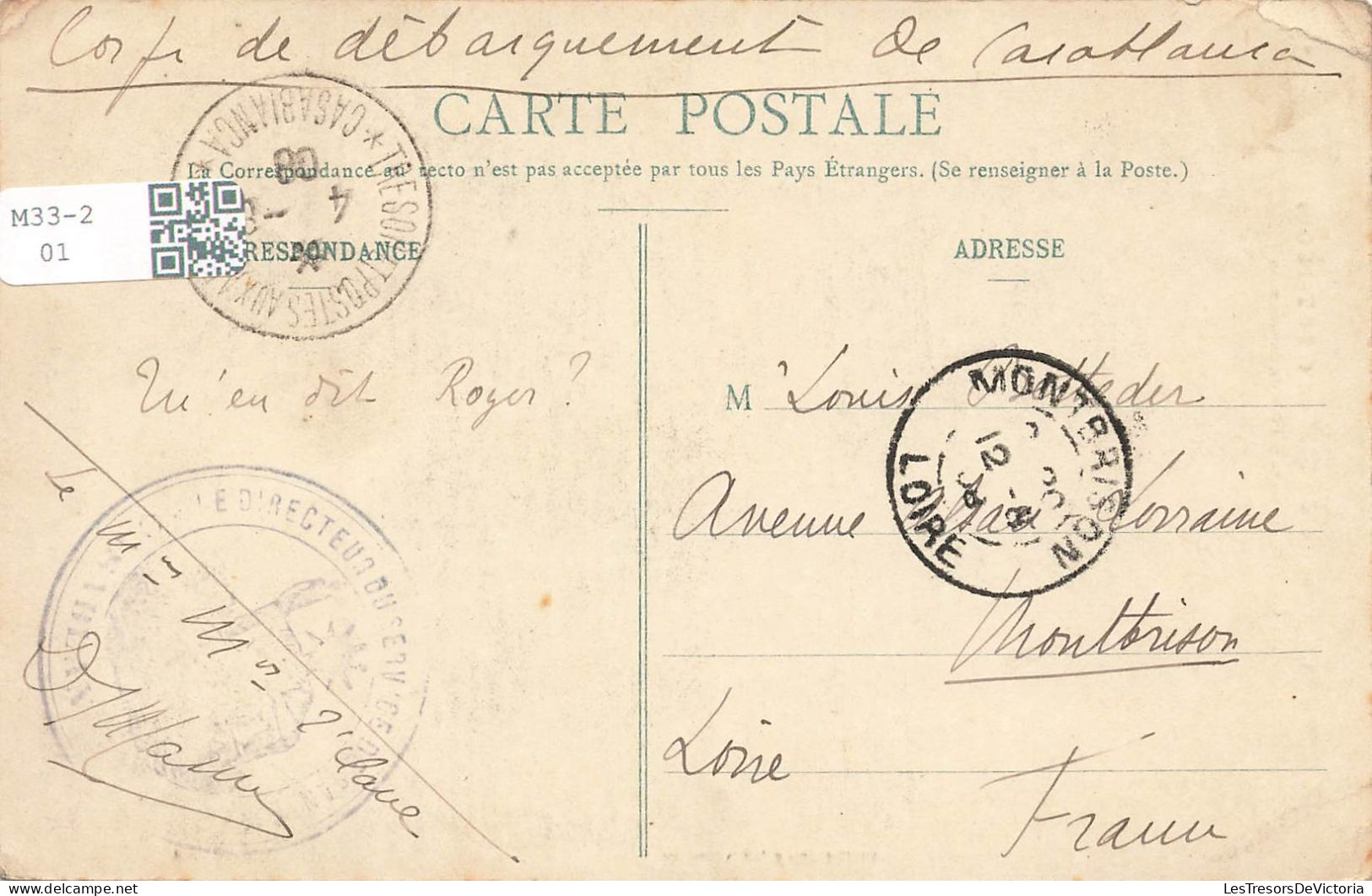MAROC - Campagne Du Maroc (1907-1908) - Casablanca - Tête De Souanais - Tenue Traditionnelle - Carte Postale Ancienne - Casablanca