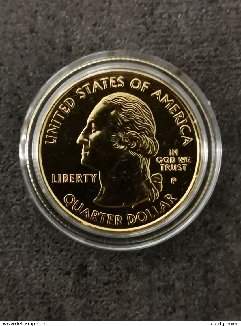 STATE QUARTER DOLLAR 1999 P CONNECTICUT / CUPRONICKEL DORURE OR 24 CARATS / USA - 1999-2009: State Quarters