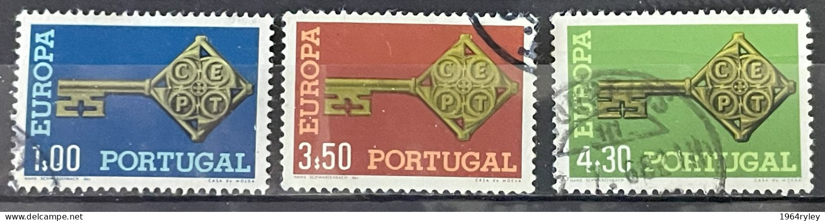 PORTUGAL  - (0) - 1968 -  #  1032/1034 - Usati