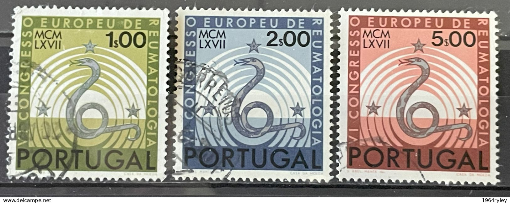 PORTUGAL  - (0) - 1967 -  #  1021/1023 - Used Stamps
