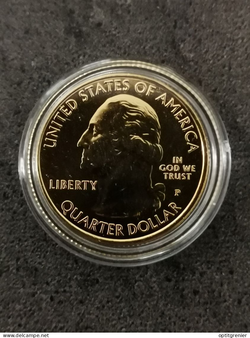 NATIONAL PARKS QUARTER DOLLAR 2014 P COLORADO GREAT SAND DUNES / CUPRONICKEL DORURE OR 24 CARATS / USA / + CERTIFICAT - 2010-...: National Parks