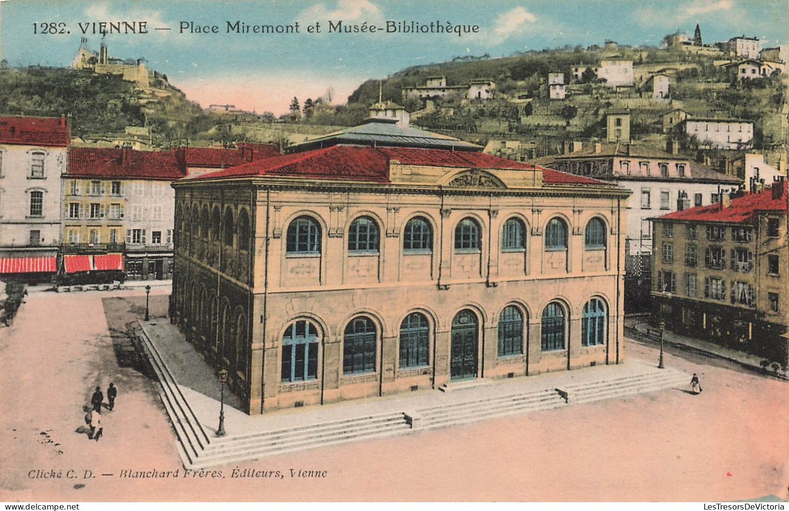 FRANCE - Vienne - Place Miremont Et Musée-bibliothèque - Carte Postale Ancienne - Vienne