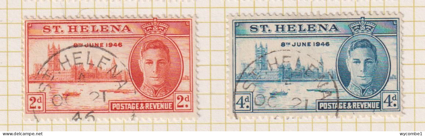 ST HELENA  - 1946 Victory Set  Used As Scan - Saint Helena Island