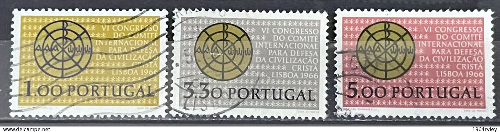 PORTUGAL  - (0) - 1966 -  #  981/983 - Used Stamps