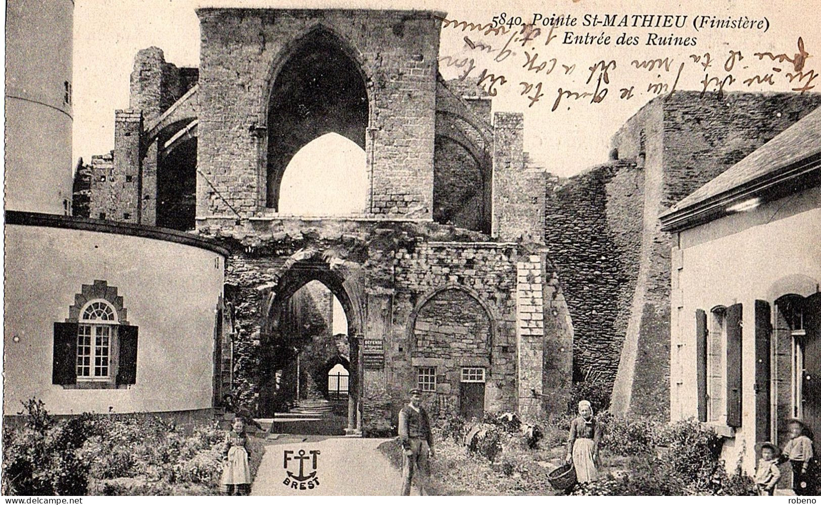 29 PLOUGONVELIN - La POINTE De Saint MATHIEU. Entrée Des Ruines De L'ancienne Abbaye - Plougonvelin