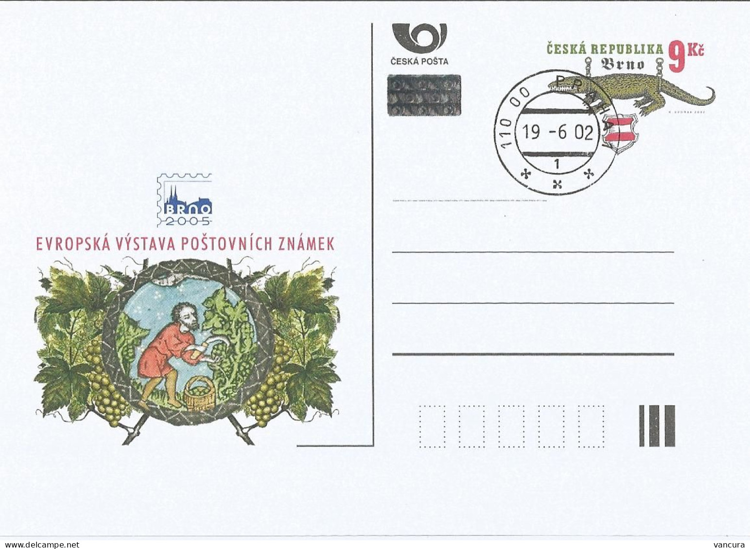 CDV 73 - 74 Czech Republic Brno Stamp Exhibition 2002 Brünn - Vins & Alcools