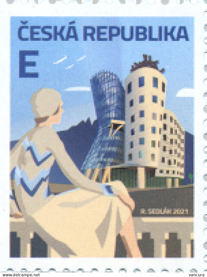 ** 1115 Czech Republic The Dancing House 2021 - Unused Stamps