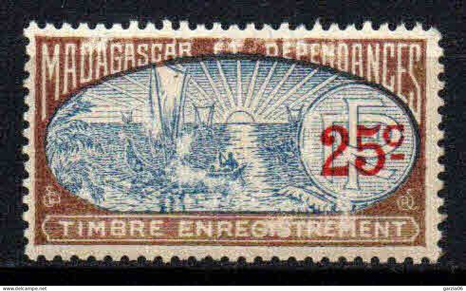 Madagascar  - Timbre D' Enregistrement 0.25 - Autres & Non Classés