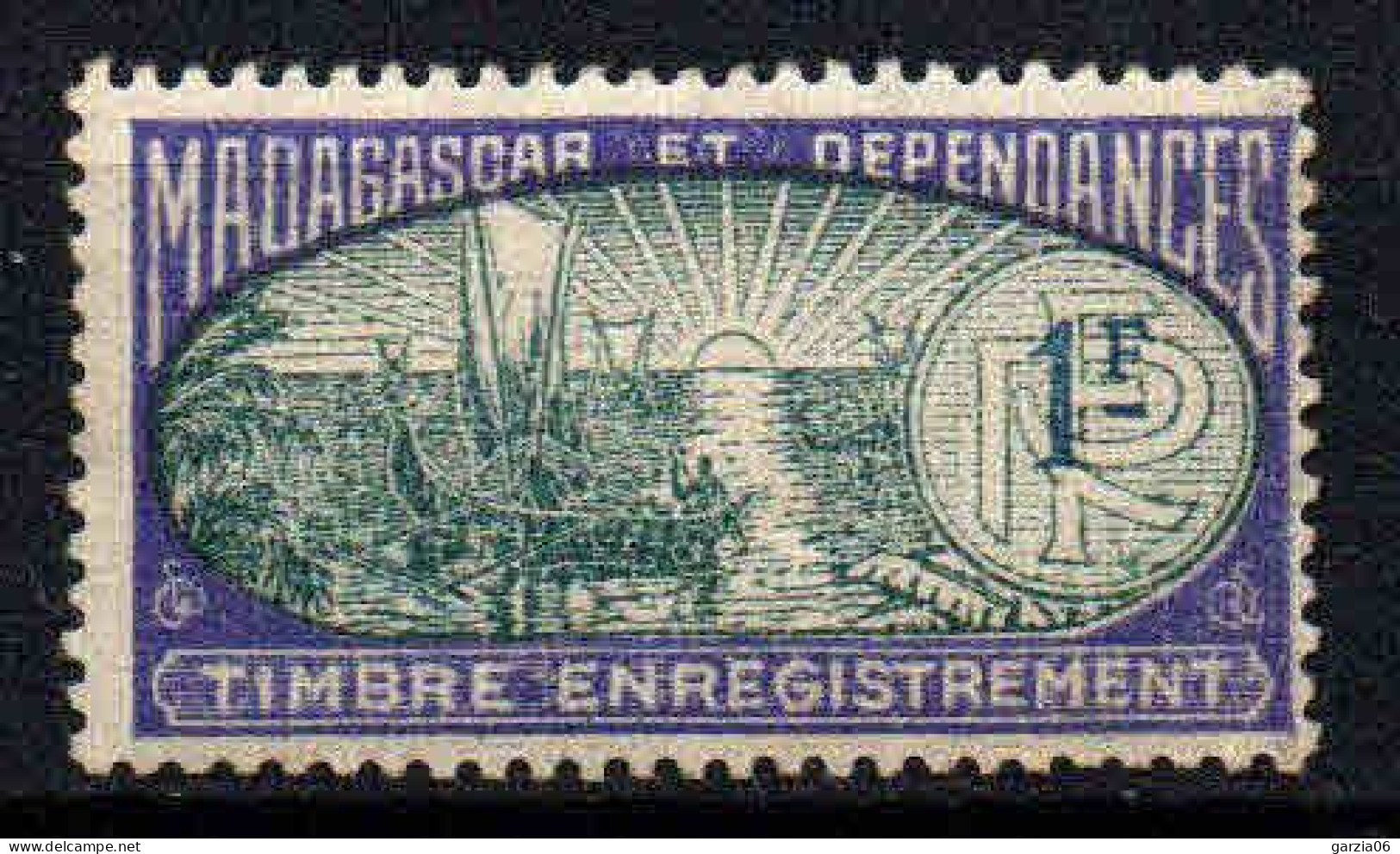 Madagascar  - Timbre D' Enregistrement 1F - Andere & Zonder Classificatie