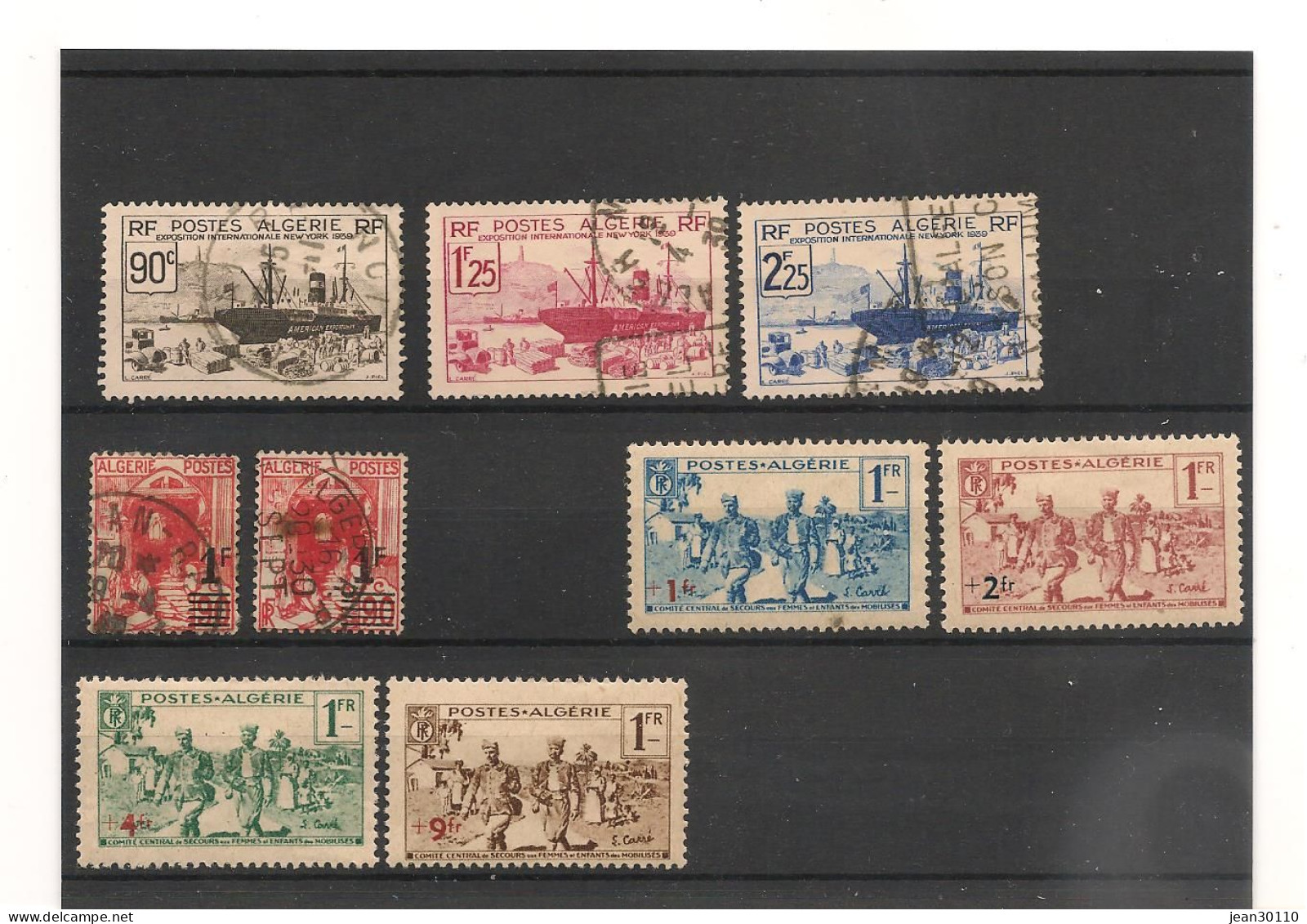 ALGÉRIE 1939/40 N°Y/T : 155/162* Et Oblitérés  Cote : 15,00 €+ - Gebruikt