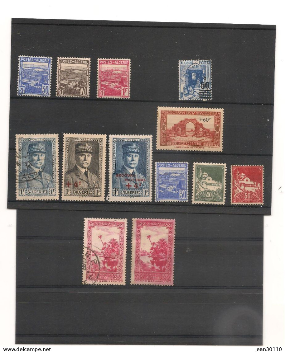 ALGÉRIE 1941/42 N°Y/T : 163/16174* Et Oblitérés - Used Stamps