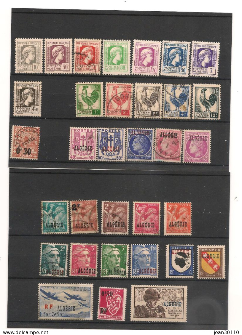 ALGÉRIE 1942/44 N°Y/T : 209/247* Et  Oblitérés - Used Stamps