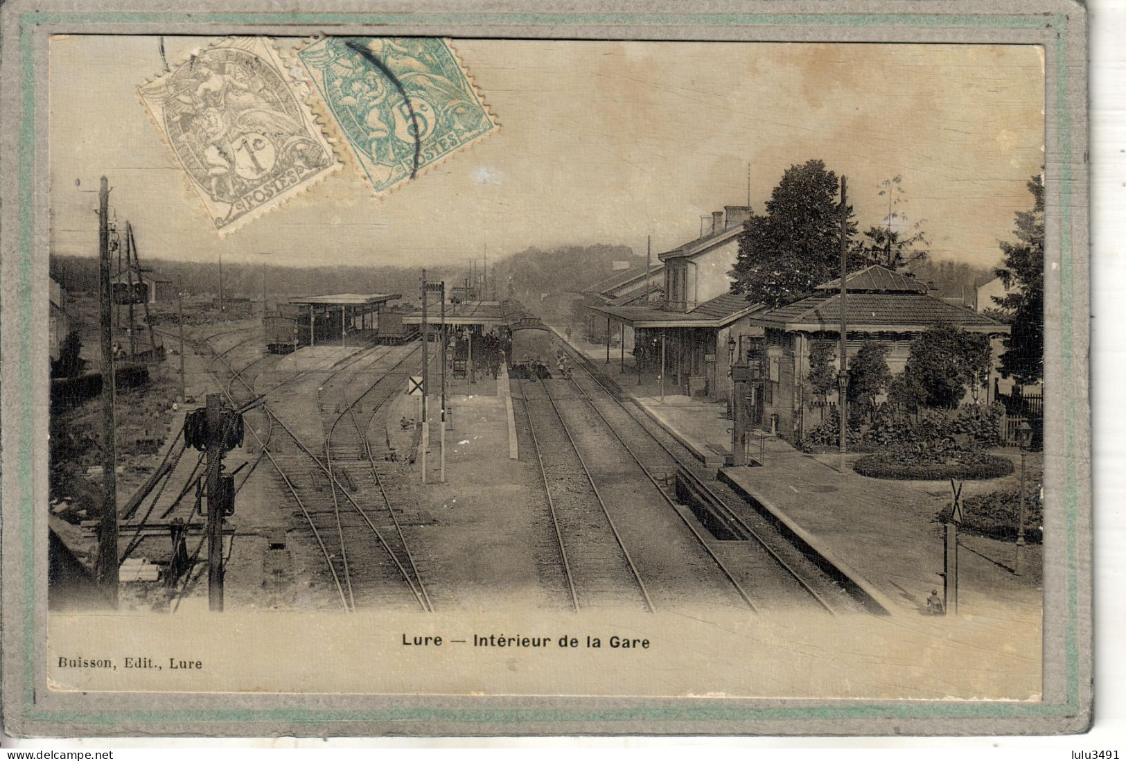 CPA - LURE (70) - Aspect De L'intérieur De La Gare En 1904 - Montbozon