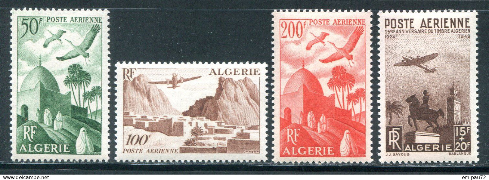ALGERIE- P.A Y&T N°9 à 12- Neufs Avec Charnière * - Aéreo