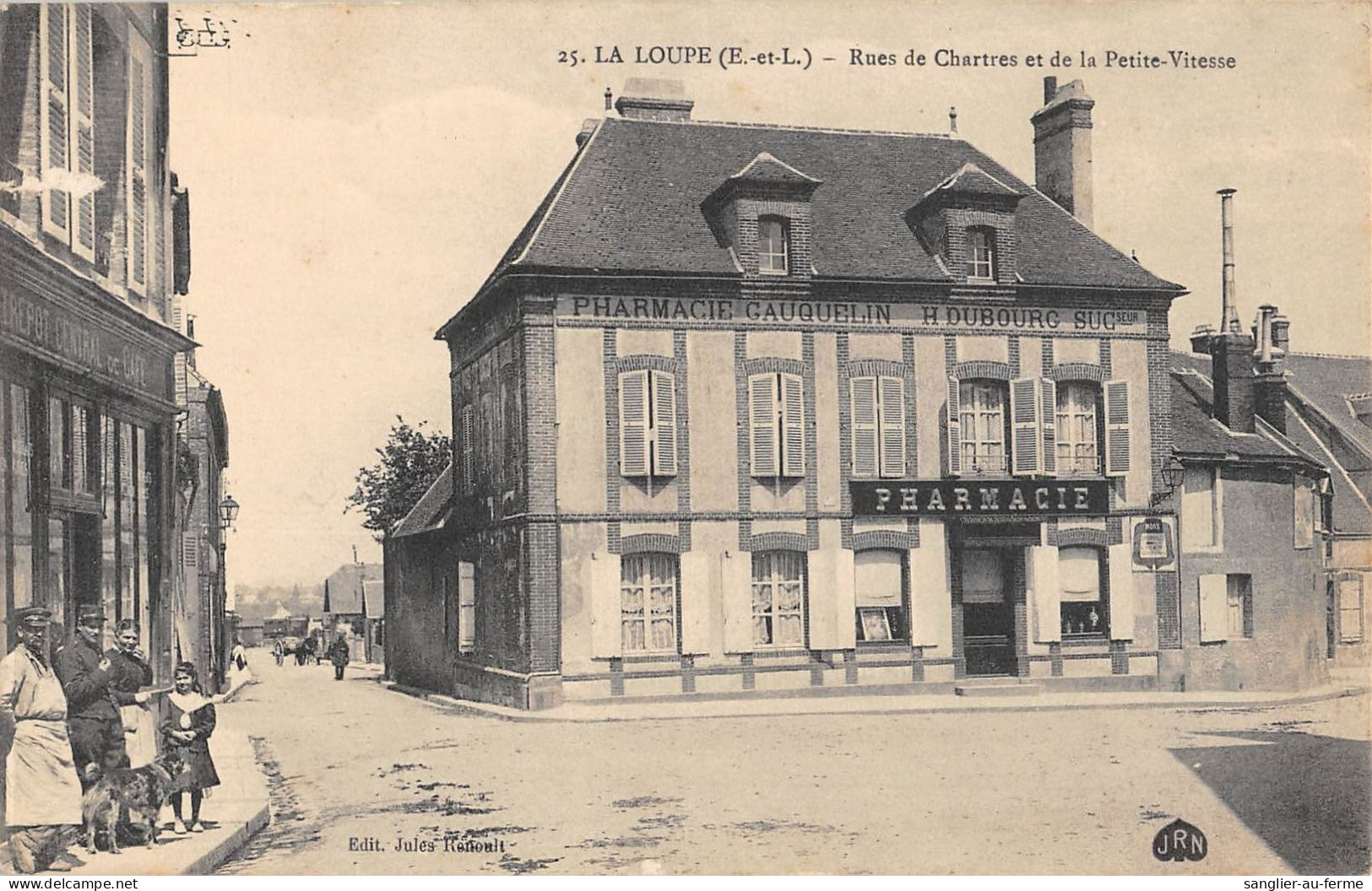 CPA 28 LA LOUPE / RUE DE CHARTRES ET DE LA PETITE VITESSE - La Loupe