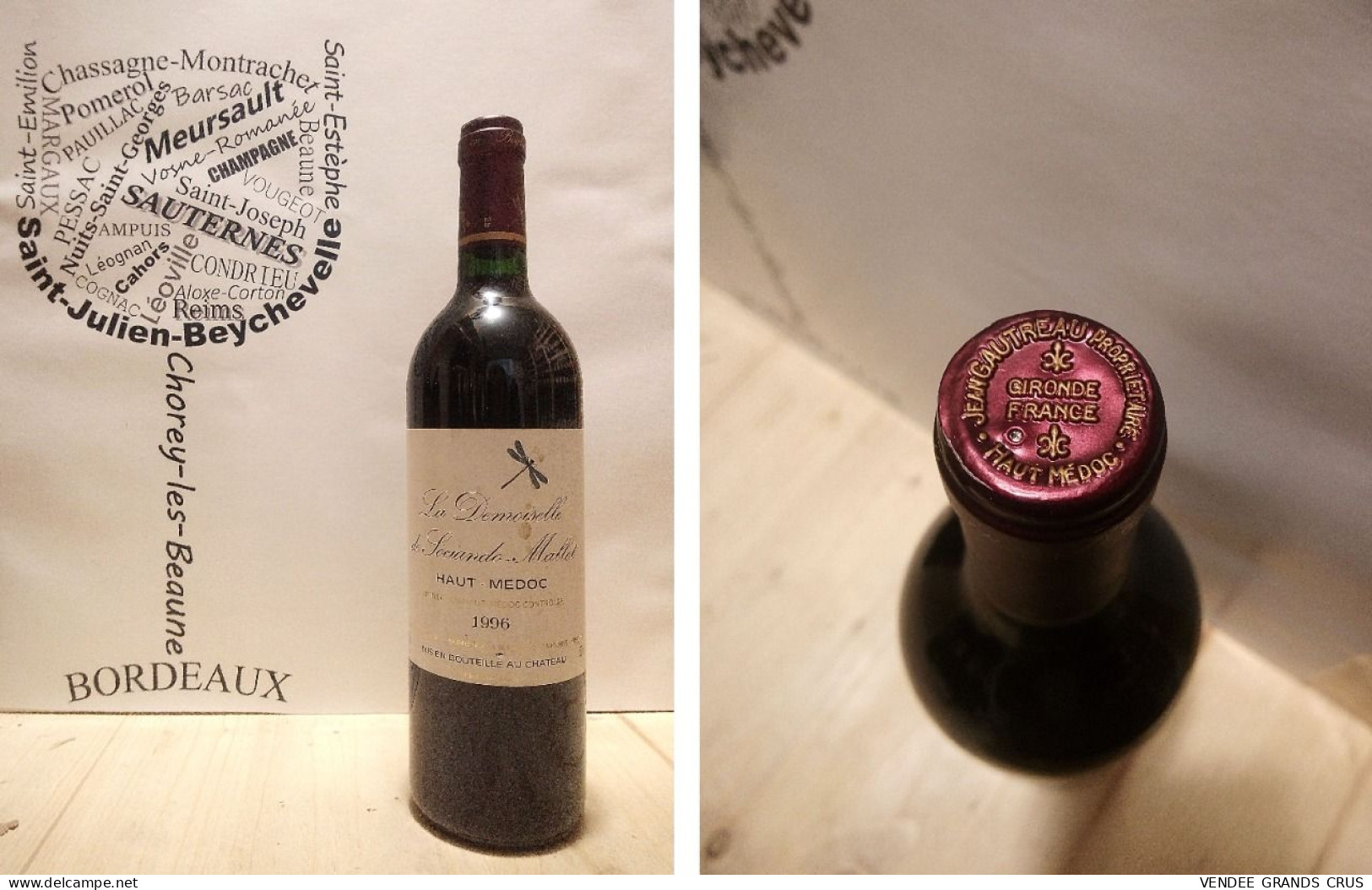 Château Sociando-Mallet - La Demoiselle De Sociando-Mallet 1996 - Haut-Médoc - 1 X 75 Cl - Rouge - Wine