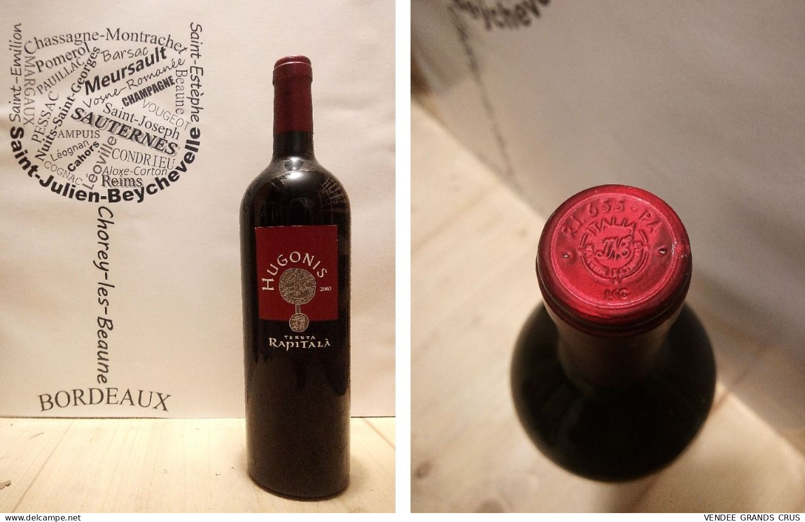 Tenuta Rapitala - Hugonis 2003 - Sicilia - 1 X 75 Cl - Rouge - Wine