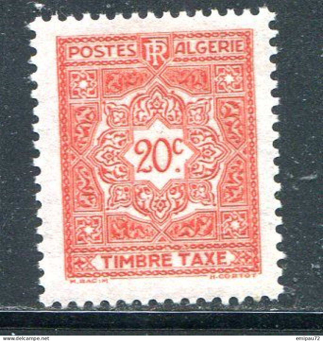 ALGERIE- Taxe Y&T N°35- Neuf Avec Charnière * - Portomarken