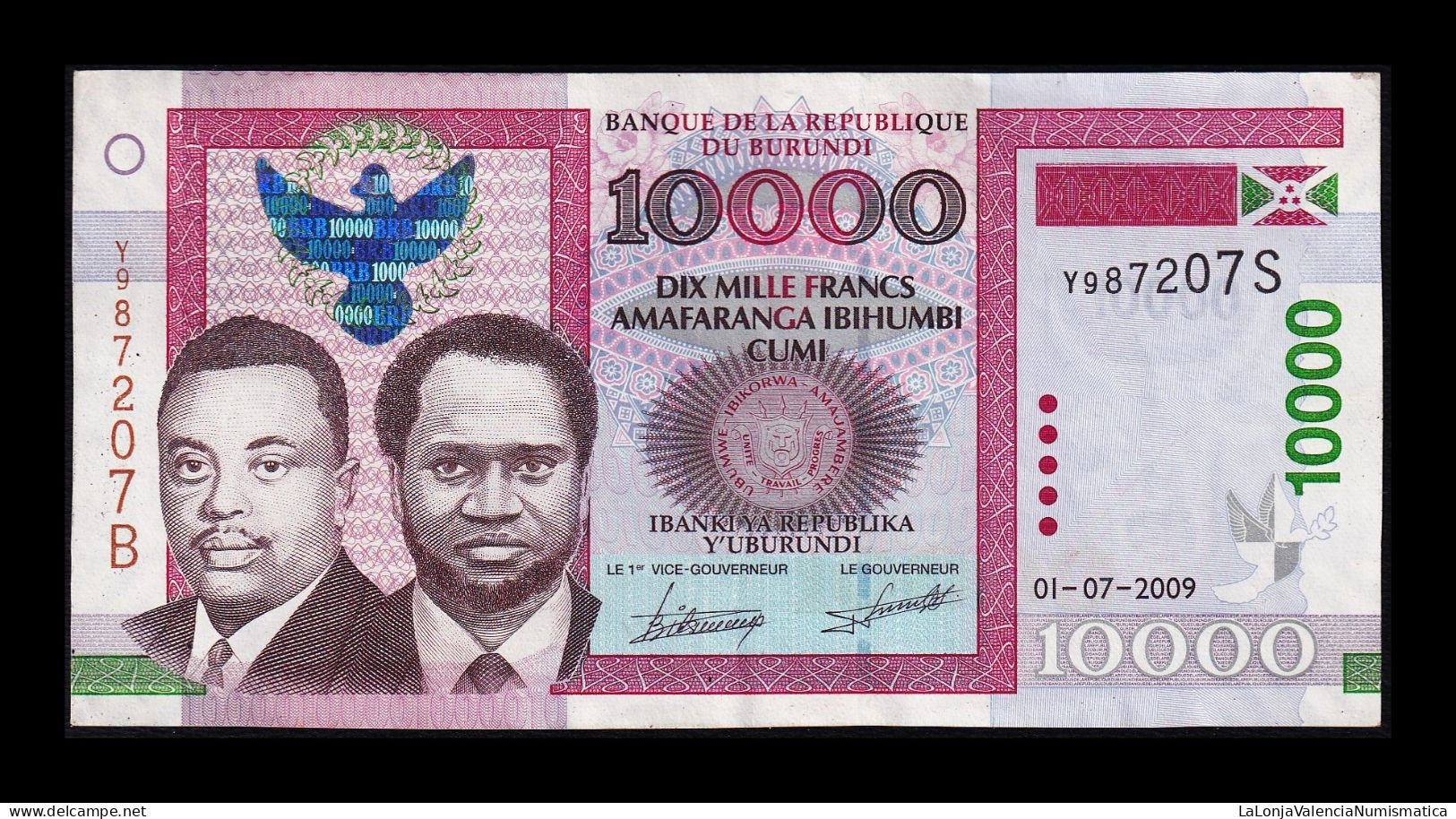 Burundi 10000 Francs 2006 Pick 43b Mbc+ Vf+ - Burundi