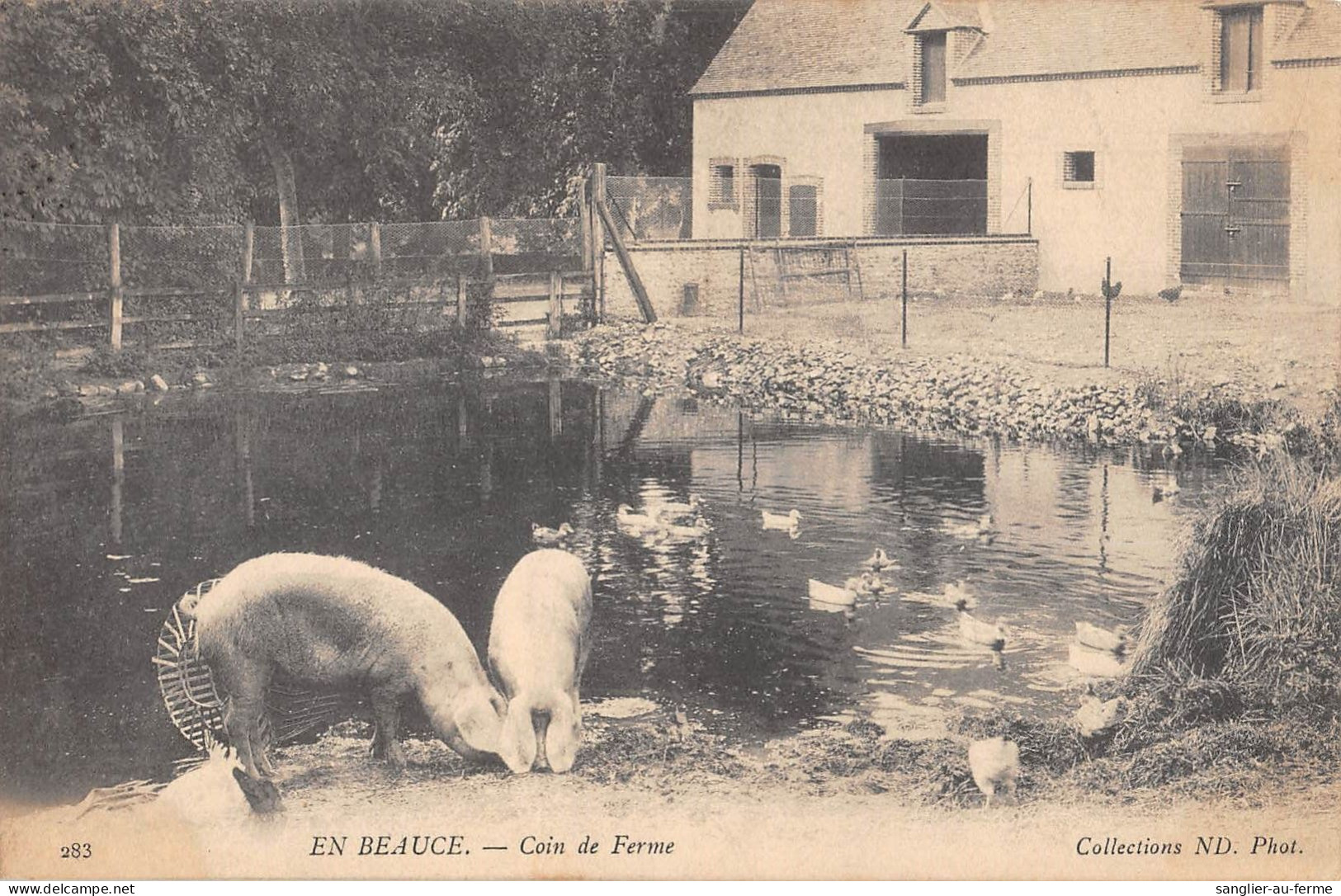 CPA 28 EN BEAUCE / COIN DE FERME - Other & Unclassified