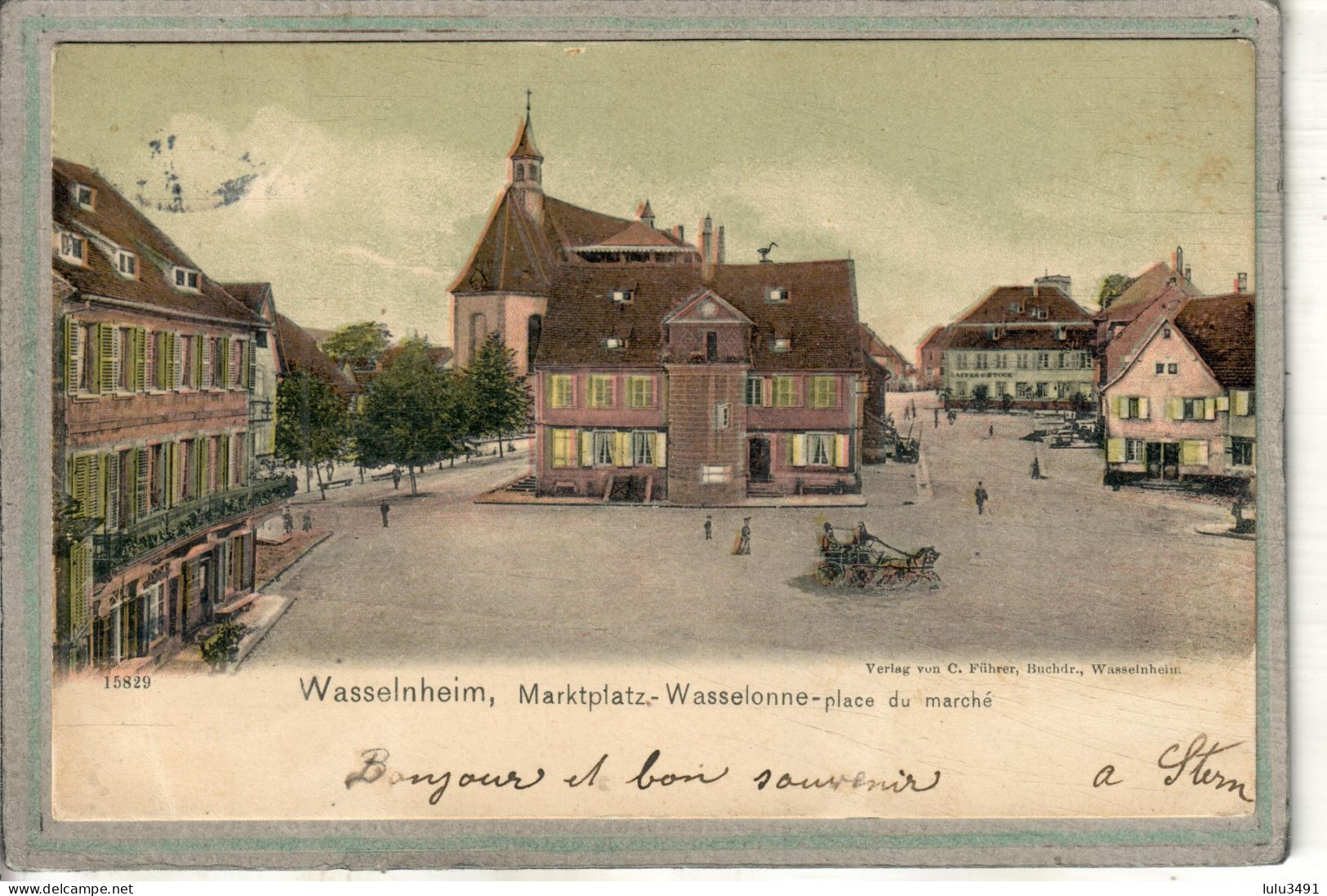 CPA - WASSELONNE (67) - Aspect De La Place Du Marché En 1900 - Wasselonne