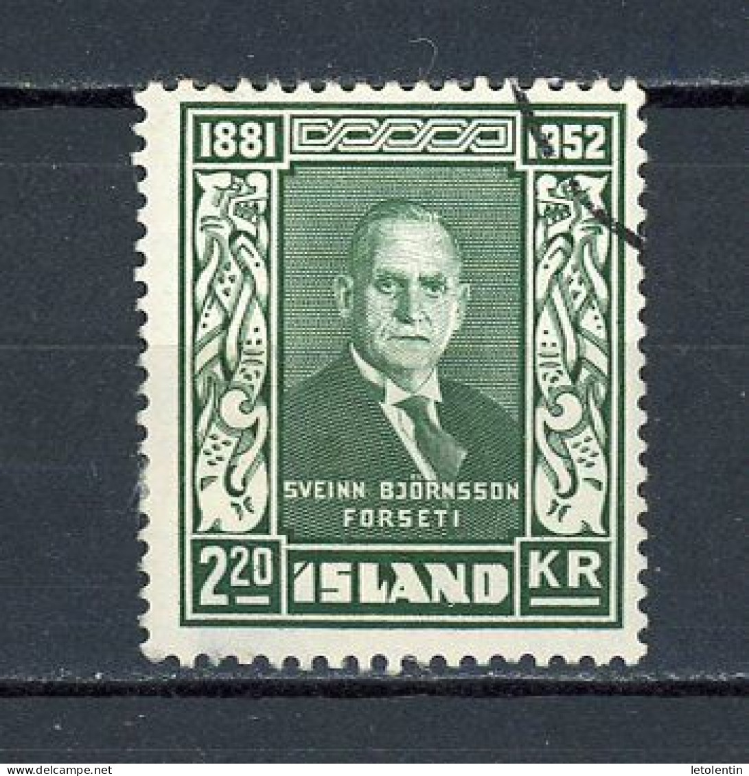 ISLANDE - ANNI. DU PRÉSIDENT - N° Yvert 240 Obli. - Used Stamps