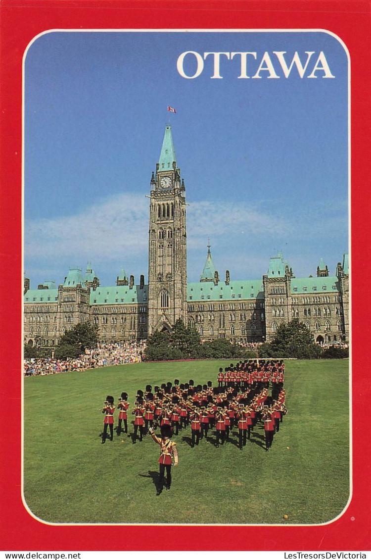 CANADA - Ottawa - Changer La Garde Devant Le Parlement Canadien - Colorisé - Carte Postale - Ottawa