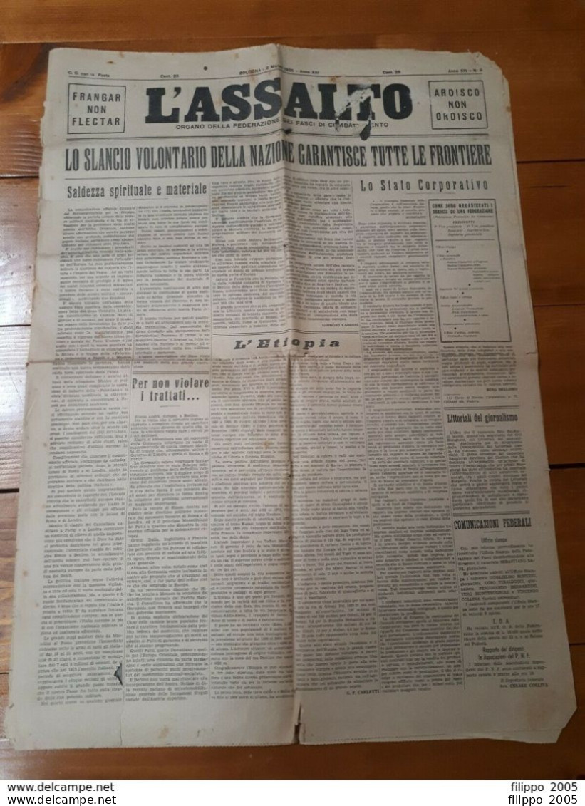 LOTTO 11 GIORNALI QUOTIDIANI D'EPOCA - FASCISMO - AGRICOLTURA - MASSONERIA - Weltkrieg 1939-45