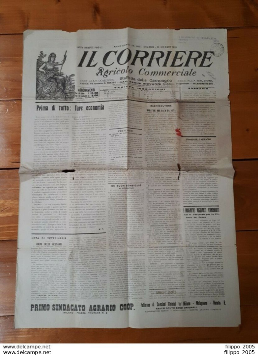 LOTTO 11 GIORNALI QUOTIDIANI D'EPOCA - FASCISMO - AGRICOLTURA - MASSONERIA