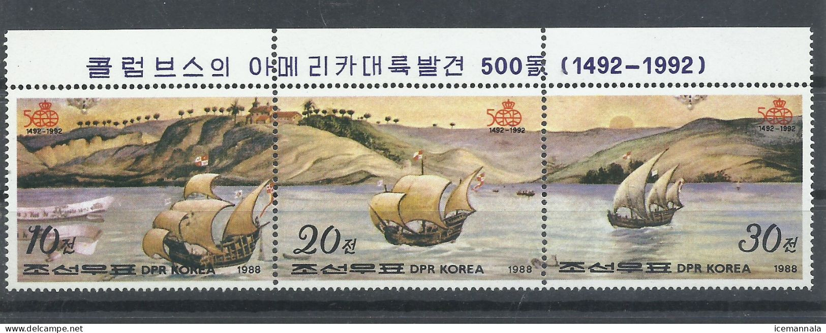 COREA DEL NORTE   YVERT   1944/46     MNH  ** - Christophe Colomb