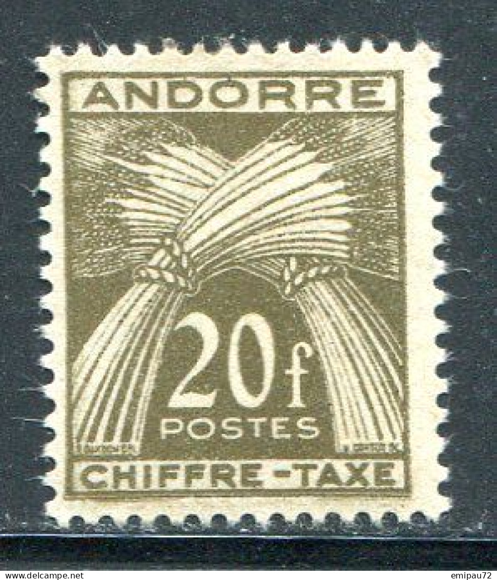 ANDORRE- Taxe Y&T N°31- Neuf Avec Charnière * - Ongebruikt