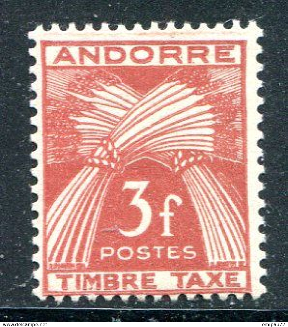 ANDORRE- Taxe Y&T N°35- Neuf Avec Charnière * - Nuovi